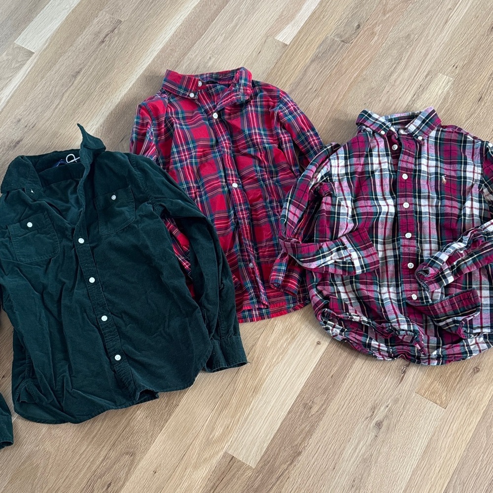 Boys Christmas Shirt Bundle- Button-Up Shirts